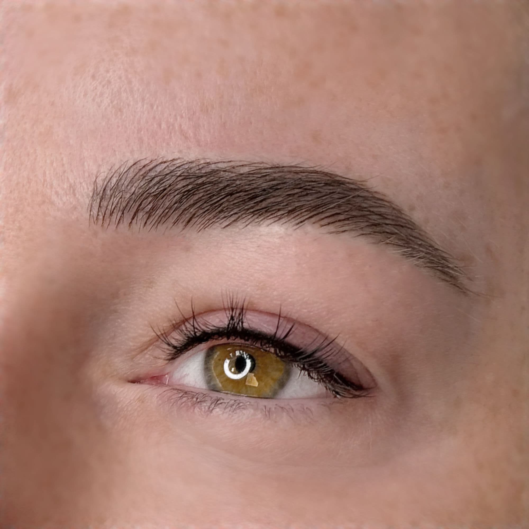 Brow work close detail